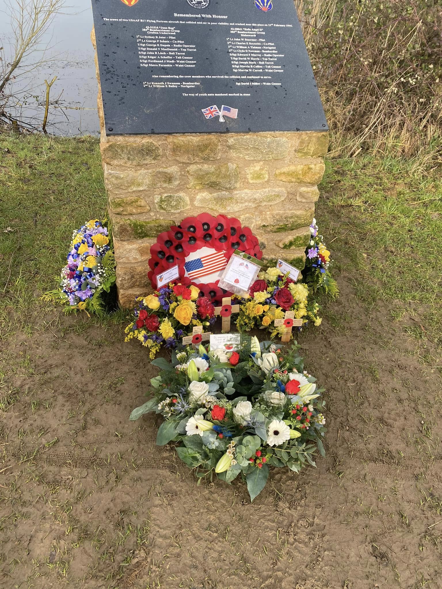 82nd Anniversary of Collision - 384th BG "June Bug" and 303rd BG "Hells Angels II"